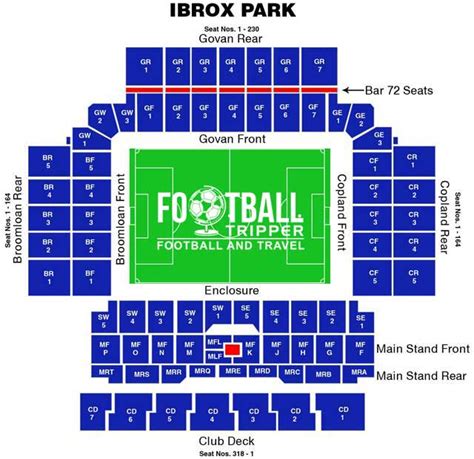 rangers fc stadium seating plan