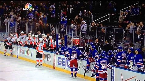 rangers hockey fight