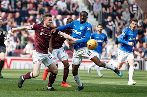 rangers vs hearts game live