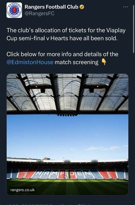 rangers vs hearts semi final tickets