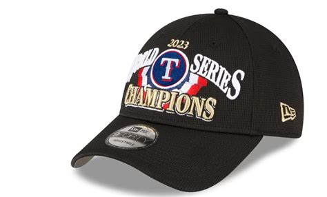 rangers world series championship hats