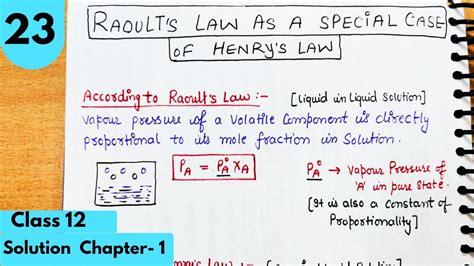 raoult's law becomes a special case