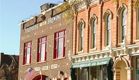 Rapid City Sd Downtown Street View Of Store Fronts Stock Photo
