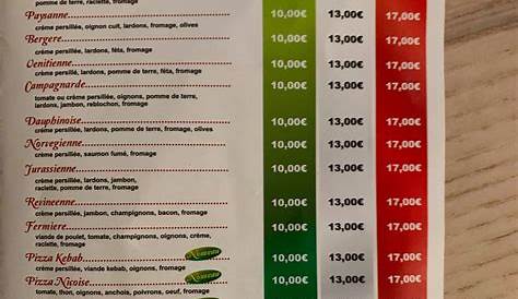 Rapido Pizza Revigny Menu à Ris Orangis Et Photos