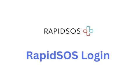 rapidsos login issues