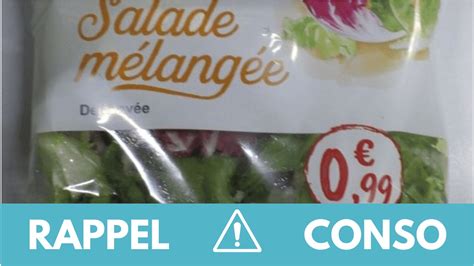 rappel salade en sachet