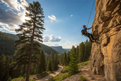 Rappelling during canyoning