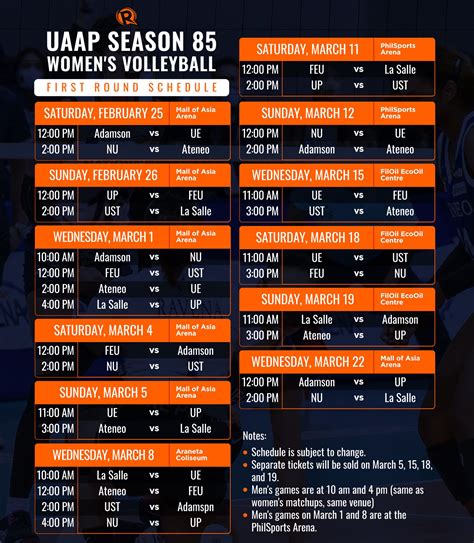 rappler uaap volleyball schedule