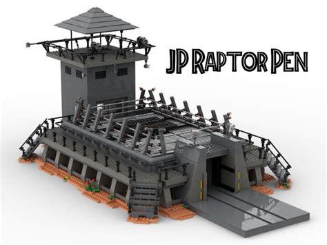 raptor pen lego moc in detail