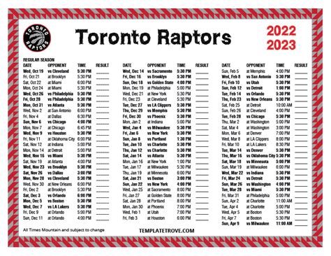 raptors game schedule 2022