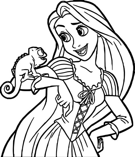 rapunzel coloring pages free printable
