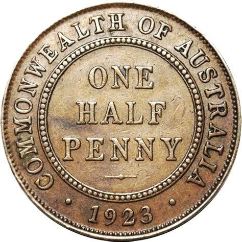 rare australian half penny