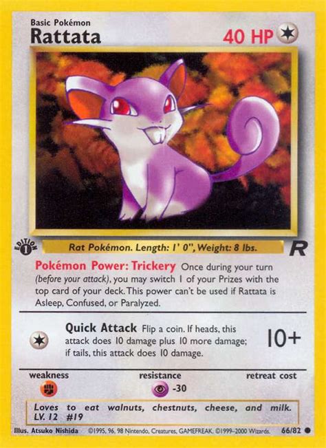 rare rattata pokemon cards