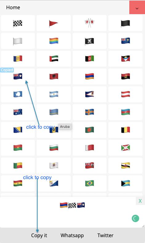 rarest country flag copy paste