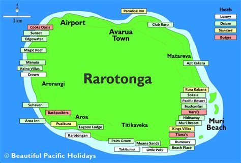 Rarotonga Map Gadgets 2018