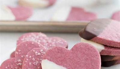 Raspberry Valentine Cookies