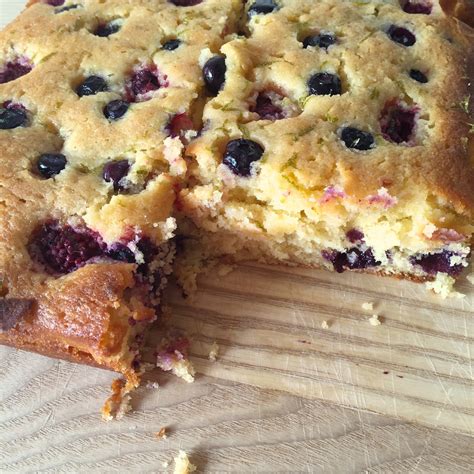 Raspberry And Blueberry Lime Drizzle Cake