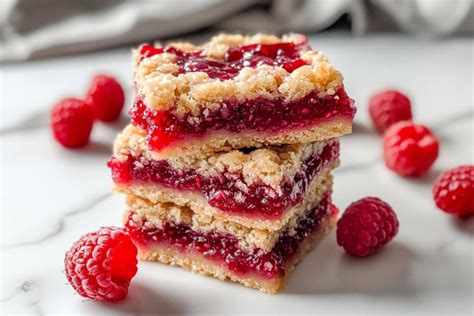 Raspberry Bars With Jam