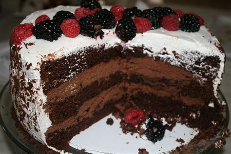 Raspberry Blackberry Cake