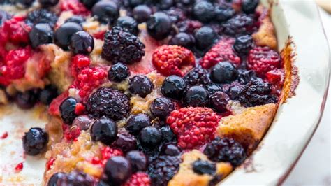 Raspberry Blueberry Blackberry Dessert