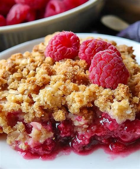 Raspberry Crumble Dessert