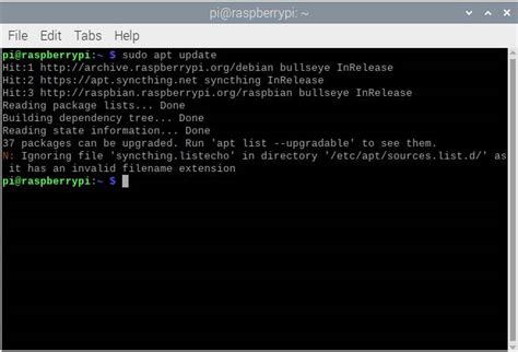 raspberry pi 3 sudo apt get update