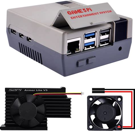 Geekworm 5 Layers Computer Acrylic Case for Raspberry Pi 5 4GB/8GB (P396) Electronics
