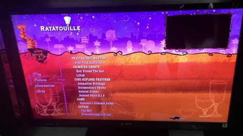 ratatouille blu ray menu