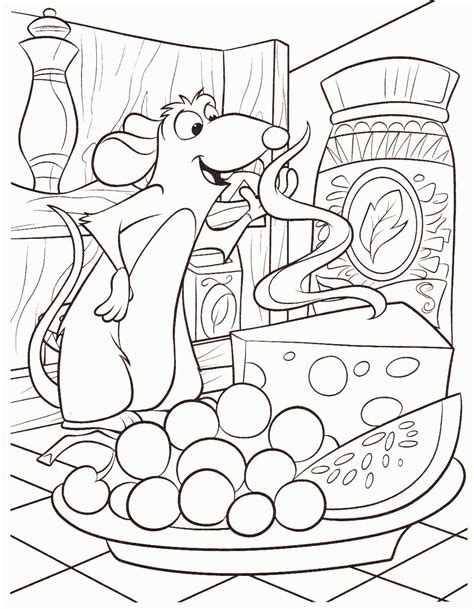 ratatouille pictures to color