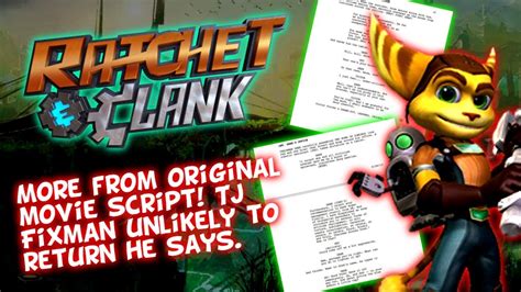 ratchet and clank movie script