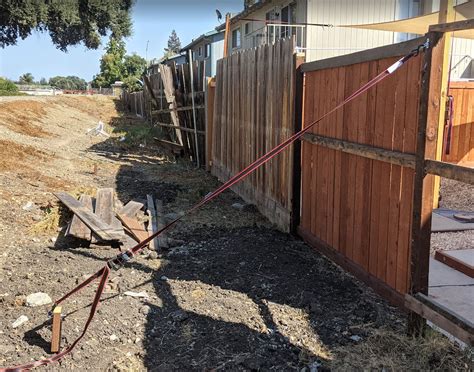 Ratchet Strap Fence Post