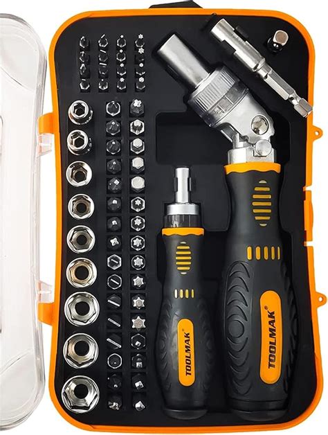 Ratcheting Screwdriver And Socket Set