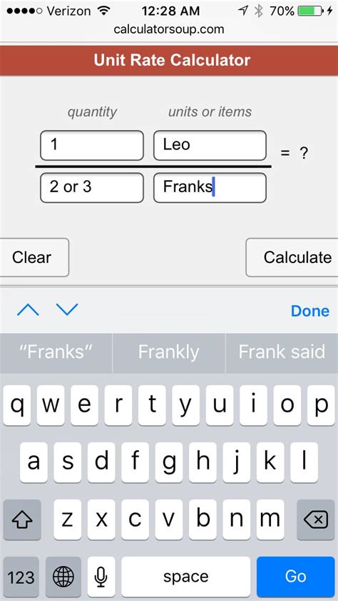 rate of change calculator soup