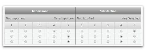 rating scale