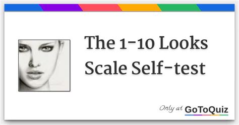 Rating Scale For Looks
