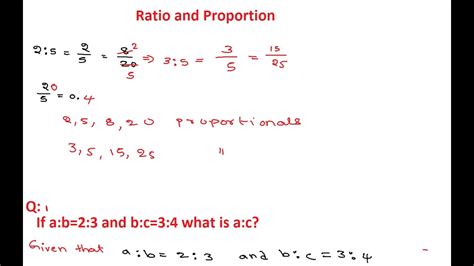 ratio and proportion question and answer