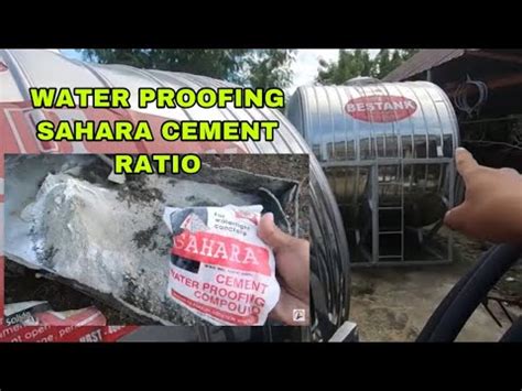 ratio of sahara and cement