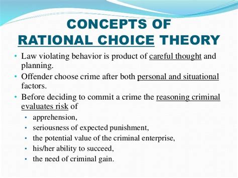 rational choice theory in criminology