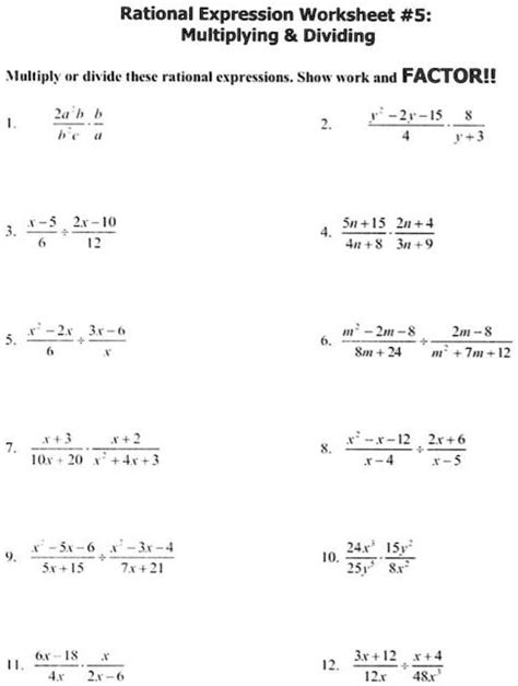 5 Ways Rational Expressions