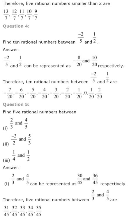 rational numbers class 8 sample paper