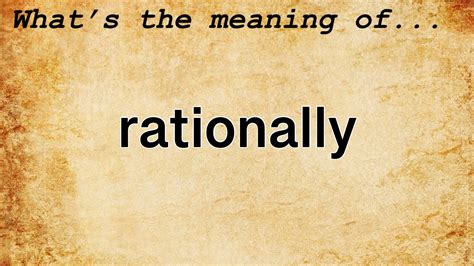 rationally meaning in telugu