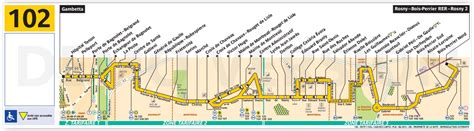 La ligne de bus RATP 102 (Les Lilas) Gambetta Mairie du XXe Rosny