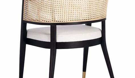 Rattan Back Dining Chairs Black LL Couture Rogue Chair Natural