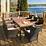 rattan garden furniture premium oval dining set Chelsea Home and