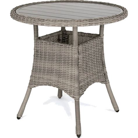 rattan bistro table only