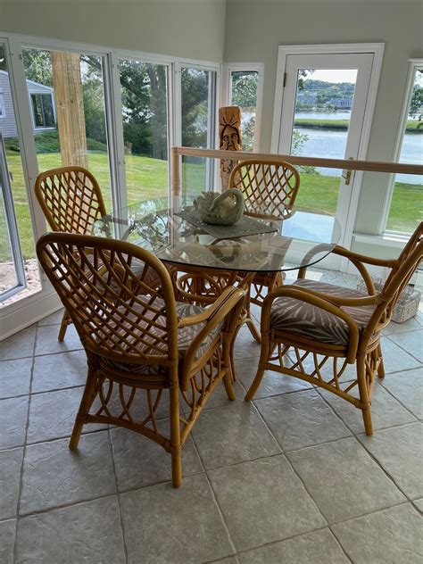 Rattan Chairs With Table