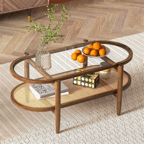 Rattan Coffee Table Decor