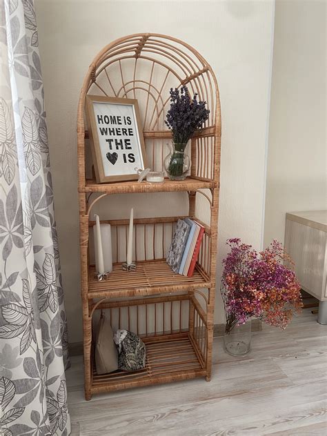 Rattan Shelf Bookcase