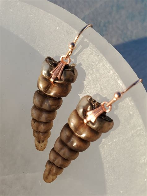rattlesnake tail earrings