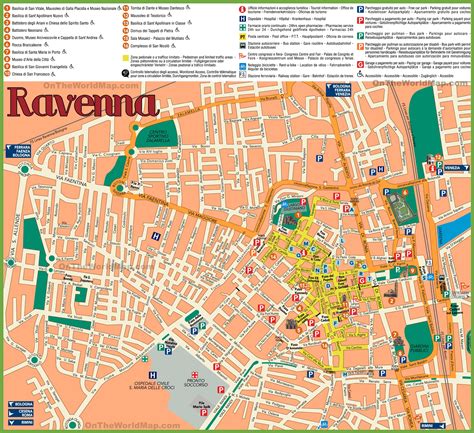 ravenna on a map